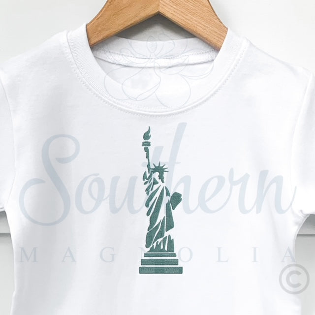 Statue of Liberty Fill Stitch Embroidery Design