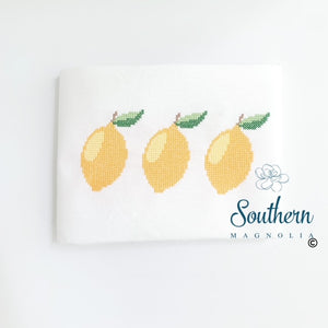 Lemons Cross Stitch Embroidery Design