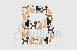 B Dog Solid Alphabet Embroidery Design