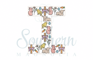 I Easter Alphabet Embroidery Design