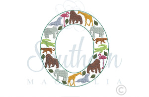 O Zoo Alphabet Embroidery Design