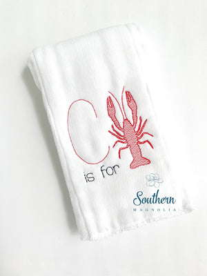 Crawfish Sketch Fill Embroidery Design