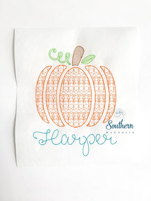 Decorative Pumpkin Embroidery Design
