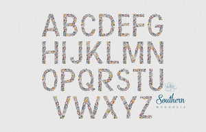 Tools Alphabet Embroidery Design- Whole Uppercase Alphabet Letter Bundle