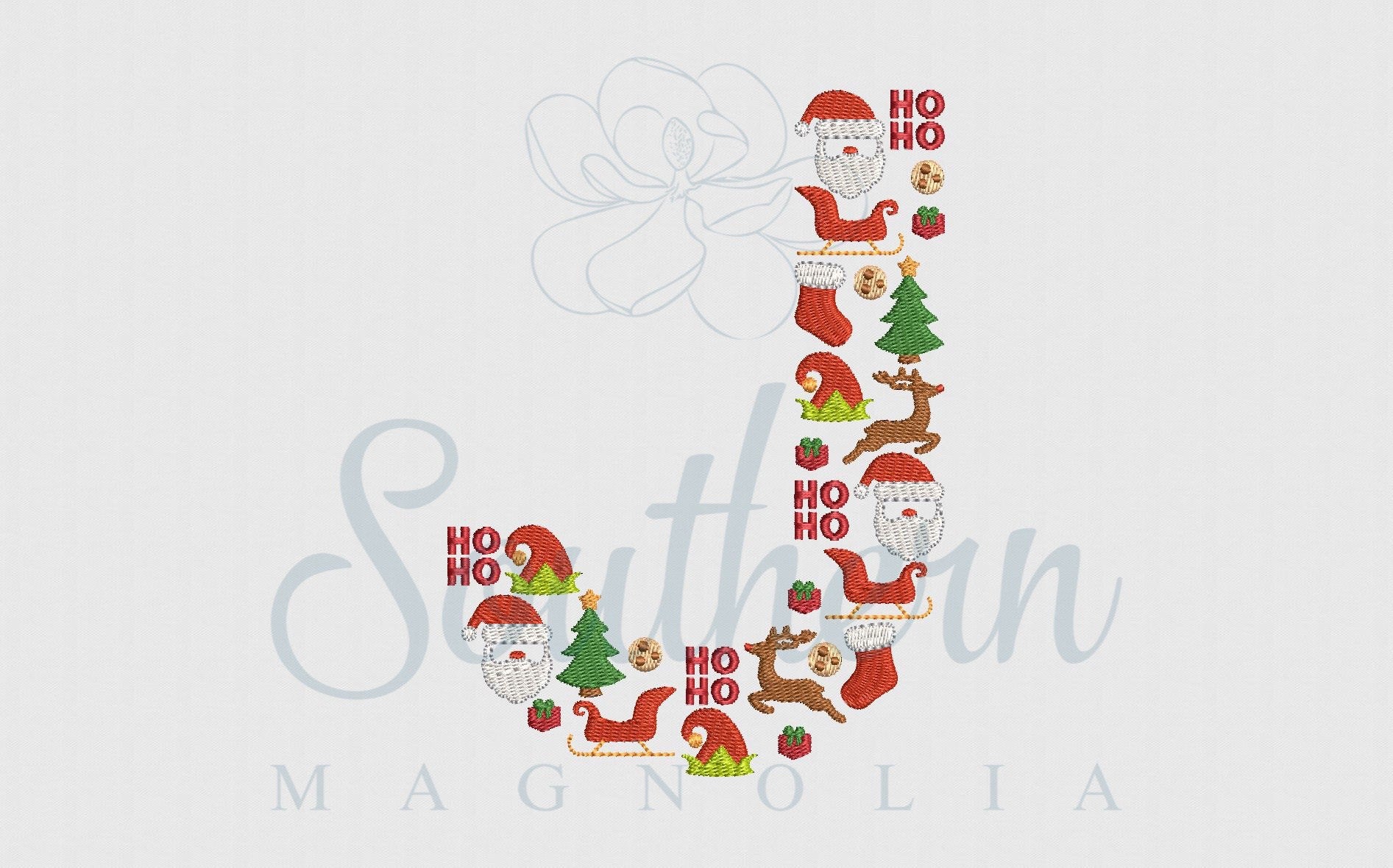 Christmas Santa Ho Ho Ho Machine Embroidery Design