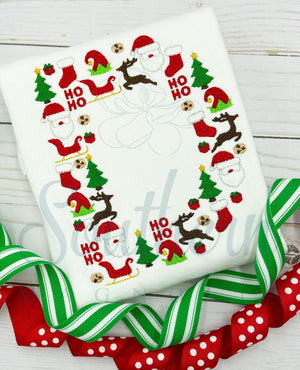 Christmas Santa Alphabet Embroidery Design- Whole Uppercase Alphabet Letter Bundle
