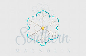 Snowflake Feltie Embroidery Design