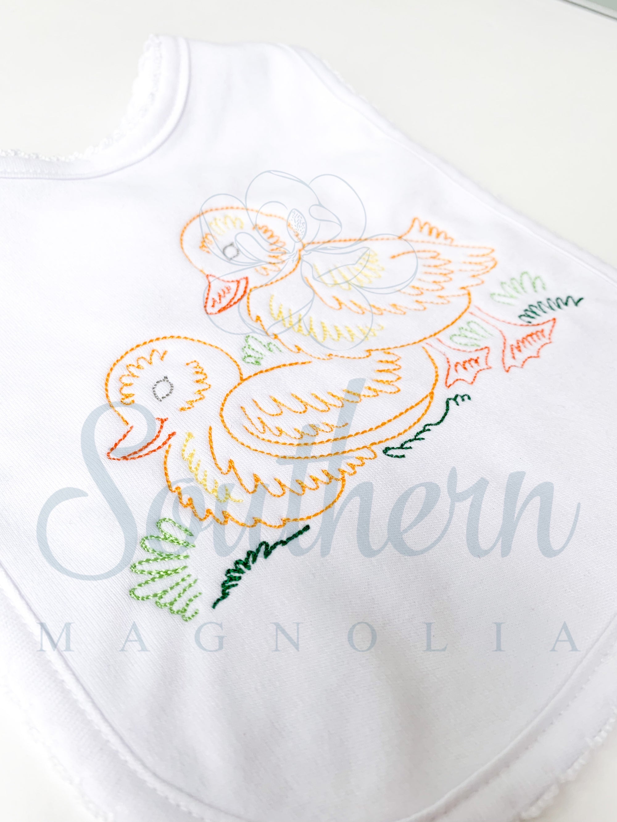 Ducklings Bean Stitch Embroidery Design