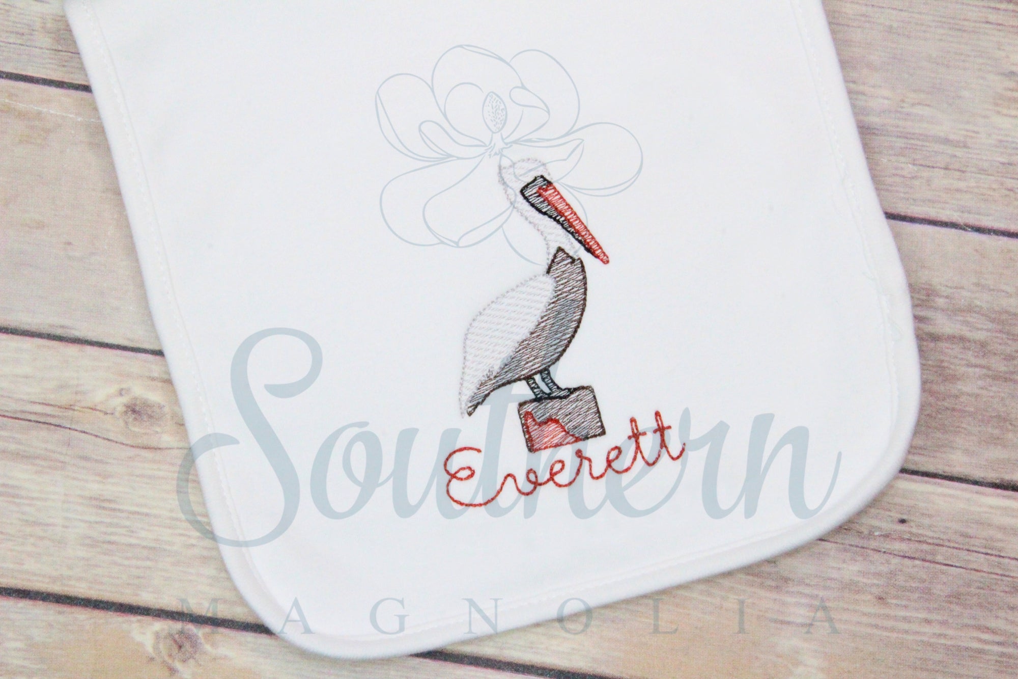 Pelican Sketch Fill Embroidery Design